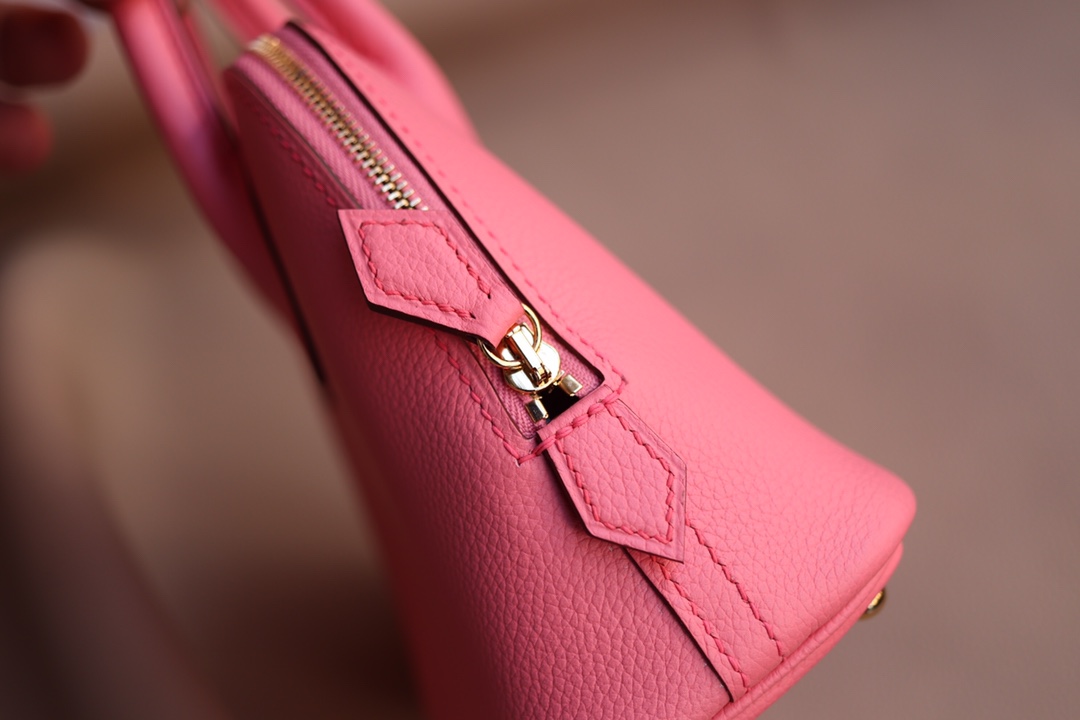 에르메스 미니 볼리드백 로즈핑크 금장 에버컬러